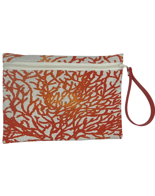 Pochette M, "Calédonie" corail