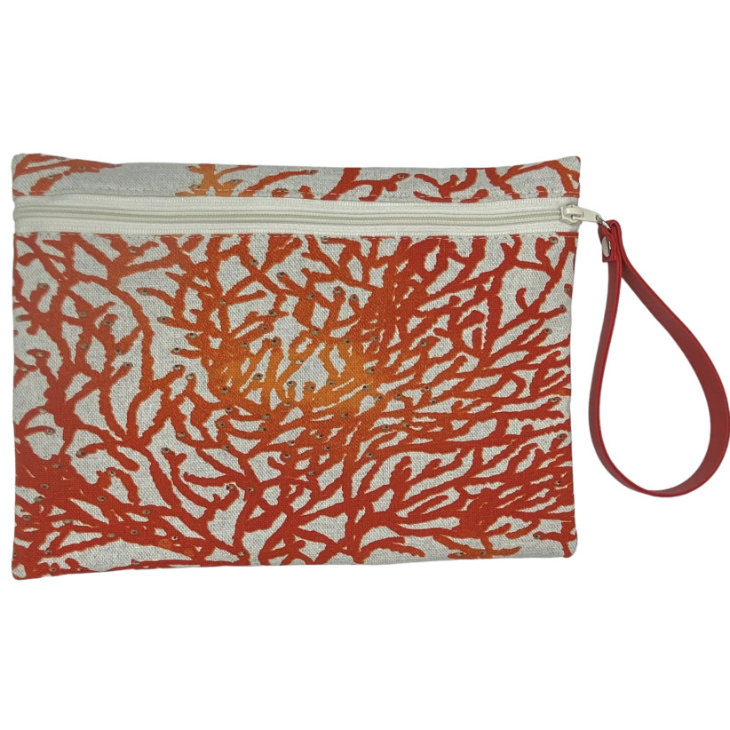 Pochette M, "Calédonie" corail