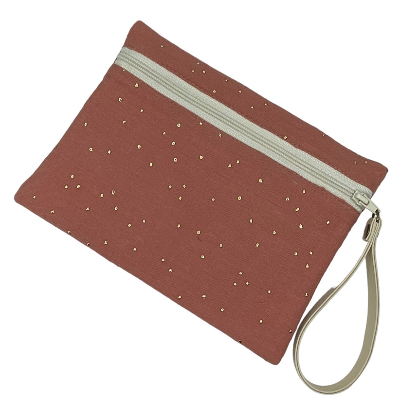 Pochette M, "Doux rêve" marsala