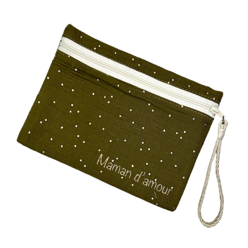 Pochette M, "Maman d'amour" doux rêve bronze