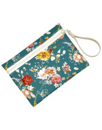 Pochette M, "Eglantine" pétrole