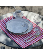 Set de table, "On ne parle pas la bouche pleine" Bistrot rouge