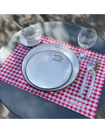 Set de table, "On ne parle pas la bouche pleine" Bistrot rouge