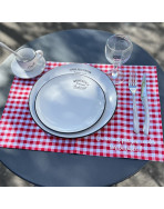 Set de table, "On ne met pas les coudes sur la table" Bistrot rouge