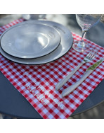 Set de table, "On ne met pas les coudes sur la table" Bistrot rouge