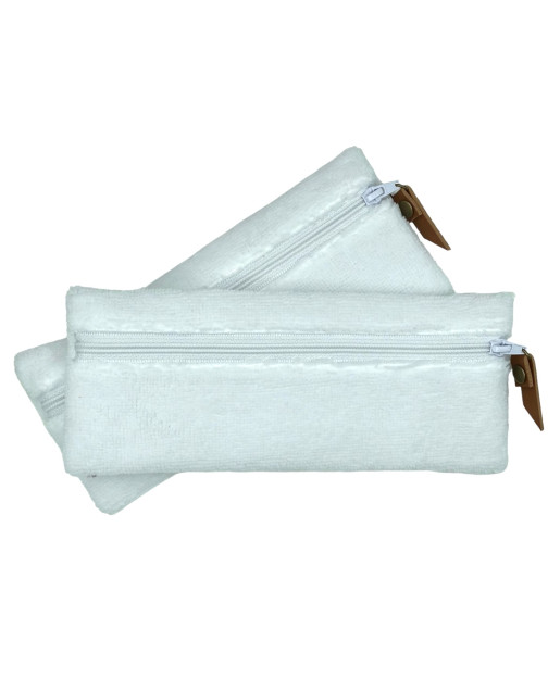 Trousse brosse à dents, "P'tit bambou" blanc