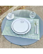 Set de table, "On ne parle pas la bouche pleine" Bistrot vert