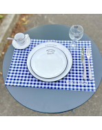 Set de table, "Mange et tais-toi" Bistrot marine