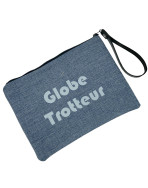 Pochette L, "Globe trotteur" anjou marine