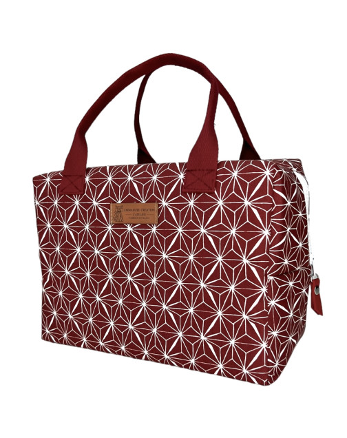 Sac isotherme Ice cube M, "Lucas" bordeaux