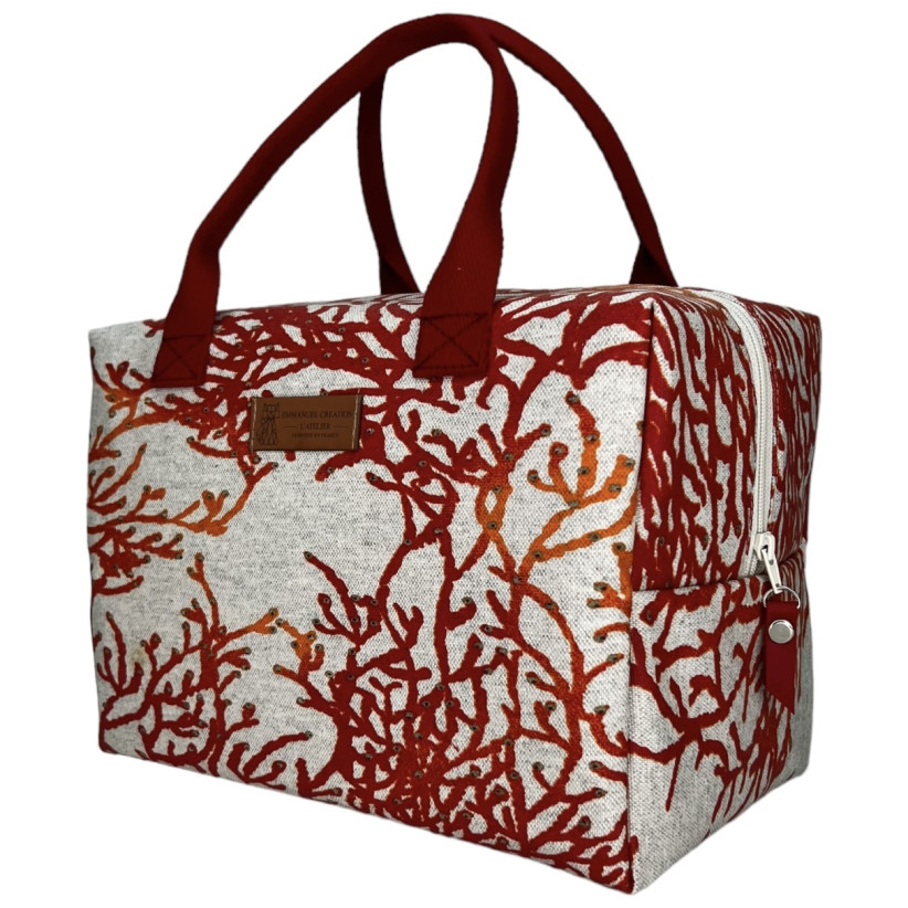 Sac isotherme Ice cube M, "Calédonie" corail, lot de 2