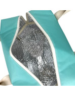 Sac isotherme ice cube M, "Brooklyn" vert d'eau, lot de 2