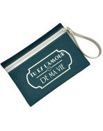 Pochette M, "Tu es l'amour de ma vie" Brooklyn jade, lot de 2