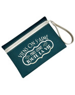 Pochette M, "Viens on s'aime mais genre toute la vie" Brooklyn jade, lot de 2