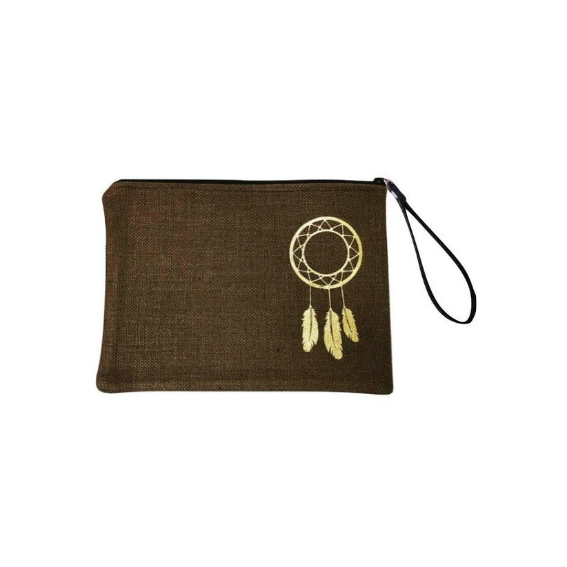Pochette L madame, "Attrape rêve", brun