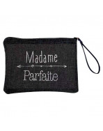 Pochette L madame, "Madame parfaite", anjou noir