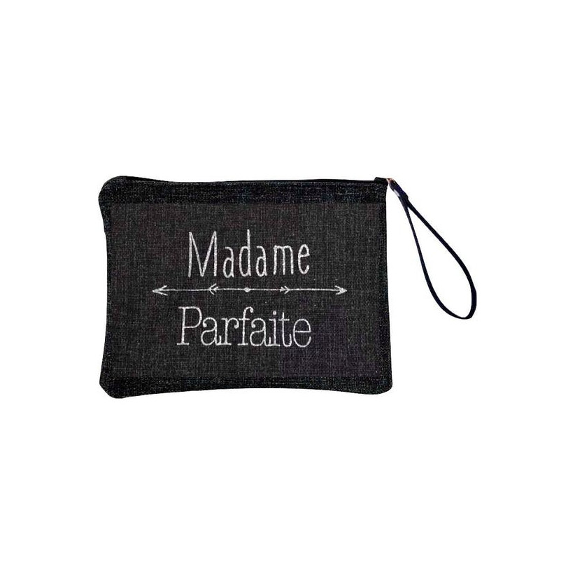 Pochette L, "Madame parfaite" anjou noir