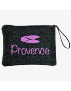 Pochette L madame, "Provence cigale", anjou noir