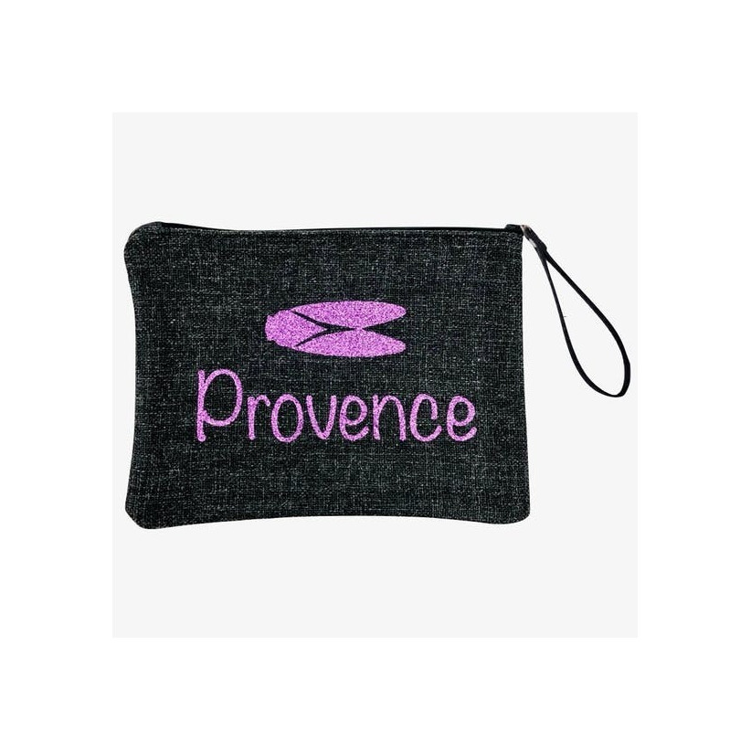 Pochette madame, "Provence cigale", noir