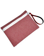 Pochette M, "Vichy" rouge