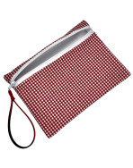 Pochette M, "Vichy" rouge