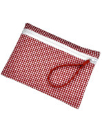 Pochette M, "Vichy" rouge