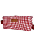 Trousse nomade S, "Vichy" rouge