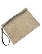 Pochette L, "Scintillant" sable