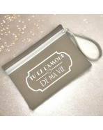 Pochette M, "Tu es l'amour de ma vie" Brooklyn beige, lot de 2