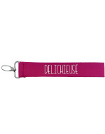 Porte clés sangle, "Délichieuse"