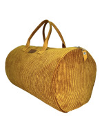 Sac polochon, "Parfaite avec pleins de jolis défauts", Velours côtelé camel