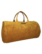 Sac polochon, "Parfaite avec pleins de jolis défauts", Velours côtelé camel