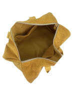 Sac polochon, "Parfaite avec pleins de jolis défauts", Velours côtelé camel
