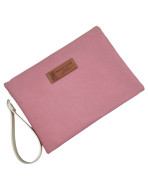 Pochette M, "Super mamie" Brooklyn rose poudre