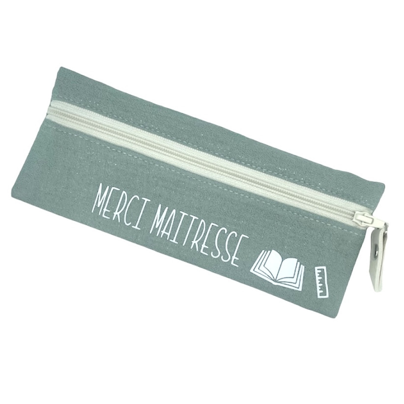 Trousse universelle, "Merci maîtresse", Scintillant céladon