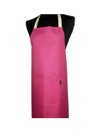 Tablier de cuisine, "Brooklyn" fuchsia