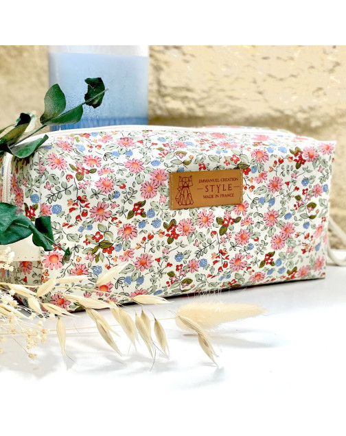 Trousse nomade S, "Louise rose"