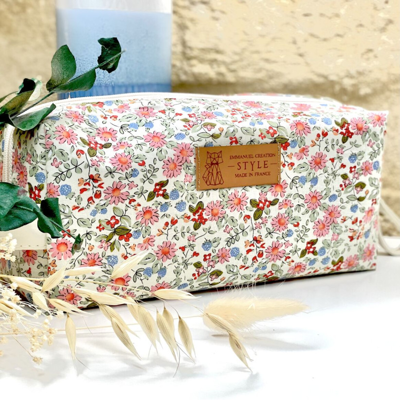 Trousse nomade S, "Louise rose"