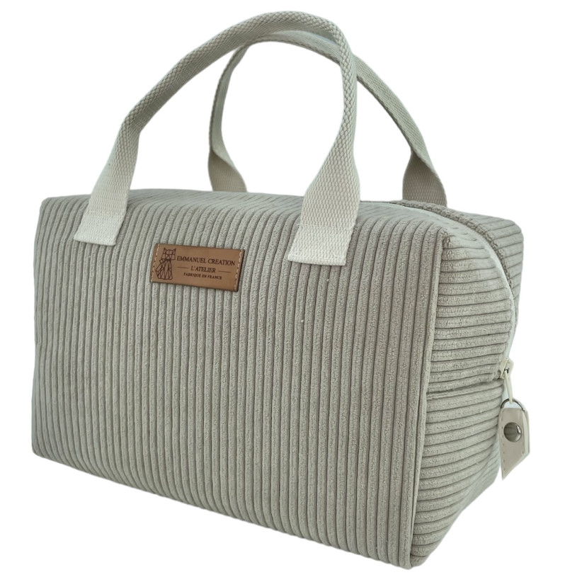 Sac isotherme Ice cube S "Velours" taupe