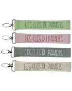 Porte clés sangle, "Les clés du paradis"