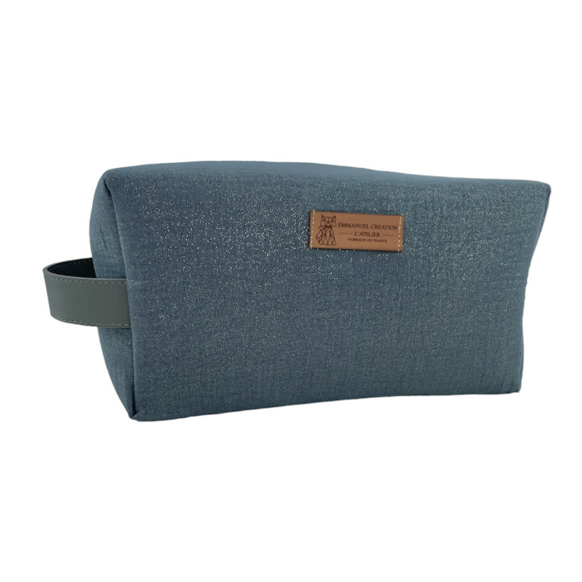 Trousse nomade S, "Scintillant" jeans