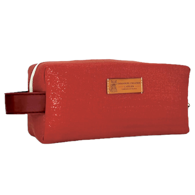 Trousse nomade S, "Scintillant" terracotta