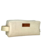 Trousse nomade S, "Scintillant" écru, lot de 2