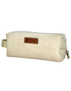 Trousse nomade S, "Scintillant" écru, lot de 2