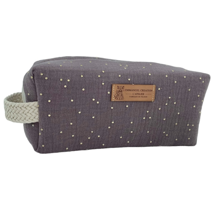 Trousse nomade S, "Doux rêve" violet