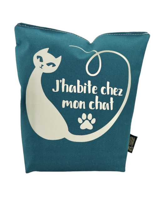 Cale-portes sac, "J'habite chez mon chat" Brooklyn jade