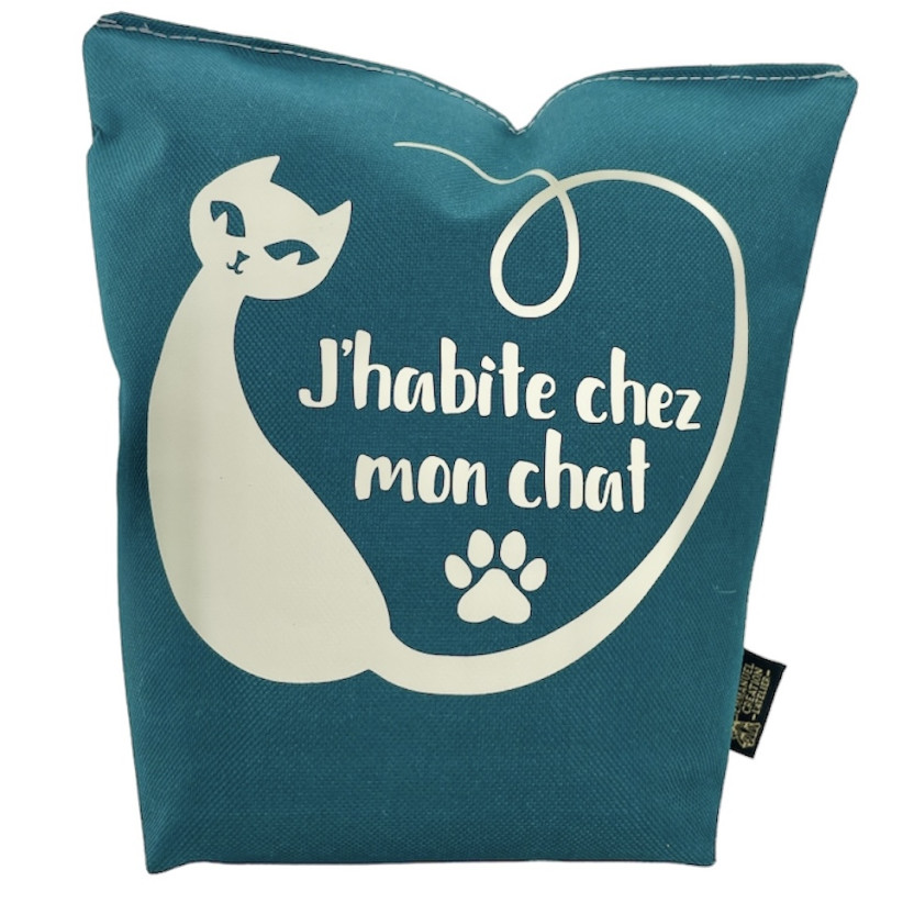 Cale-portes sac, "J'habite chez mon chat" Brooklyn jade