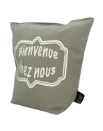 Cale-portes sac, "Bienvenue chez nous" Brooklyn beige