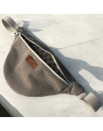 Sac banane, "Velours côtelé" taupe
