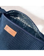 Sac banane, "Velours côtelé" marine